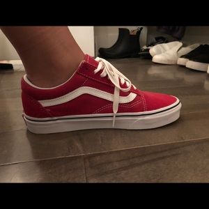 BRAND NEW Red old school vans